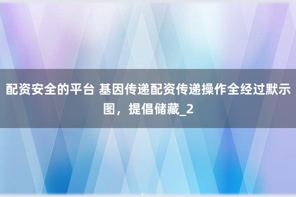 配资安全的平台 基因传递配资传递操作全经过默示图，提倡储藏_2