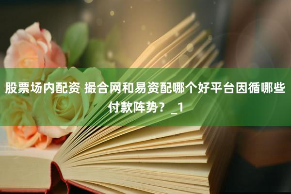 股票场内配资 撮合网和易资配哪个好平台因循哪些付款阵势？_1